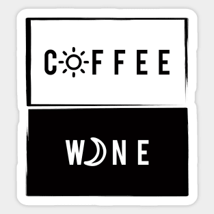 Wine & Coffee Sticker